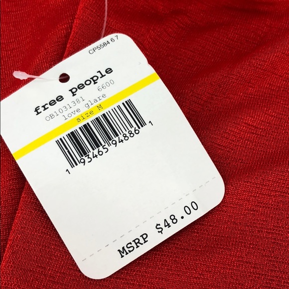 NWT Cowls In The Club Bodysuit Love Glare Red M - Picture 4 of 5